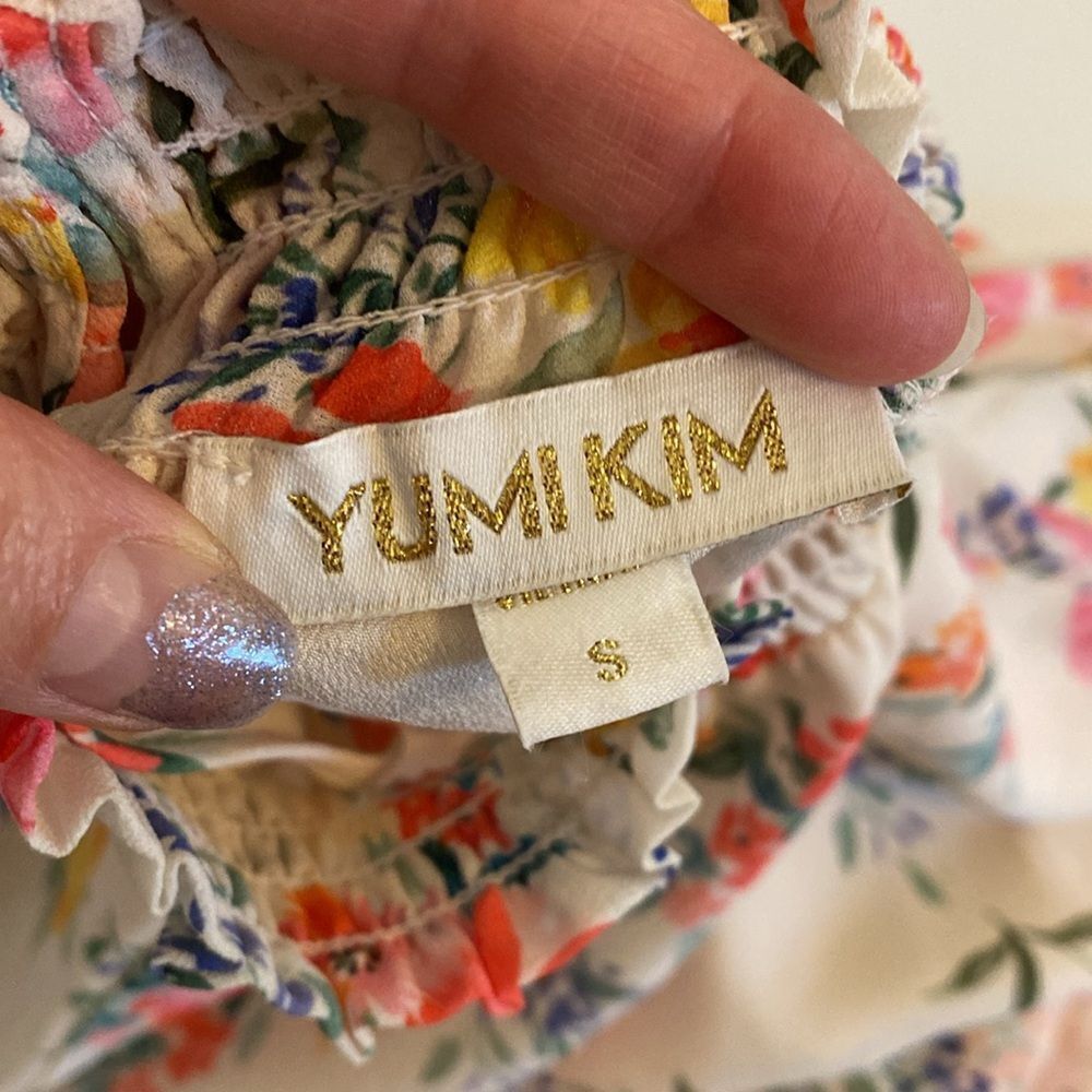 Yumi Kim Class Act Floral Mini Dress in Mulberry Ivory Size Small - Picture 10 of 12